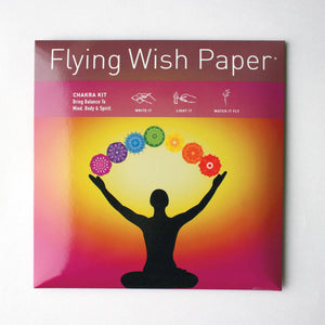 FLYING WISH PAPER - CHAKRA / Large Kit with 50 Wishes + accessories