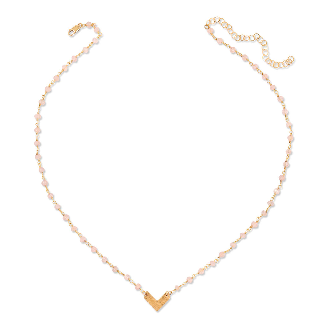 Heather Hawkins - Hammered Chevron Necklace - Small