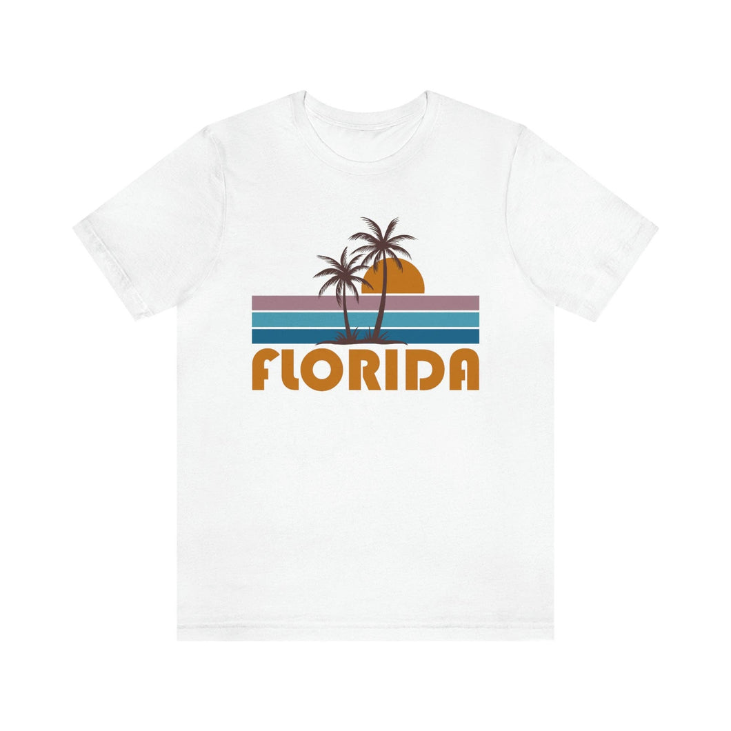 Hey Mountains - Florida T-Shirt - Retro Palm Tree Med.