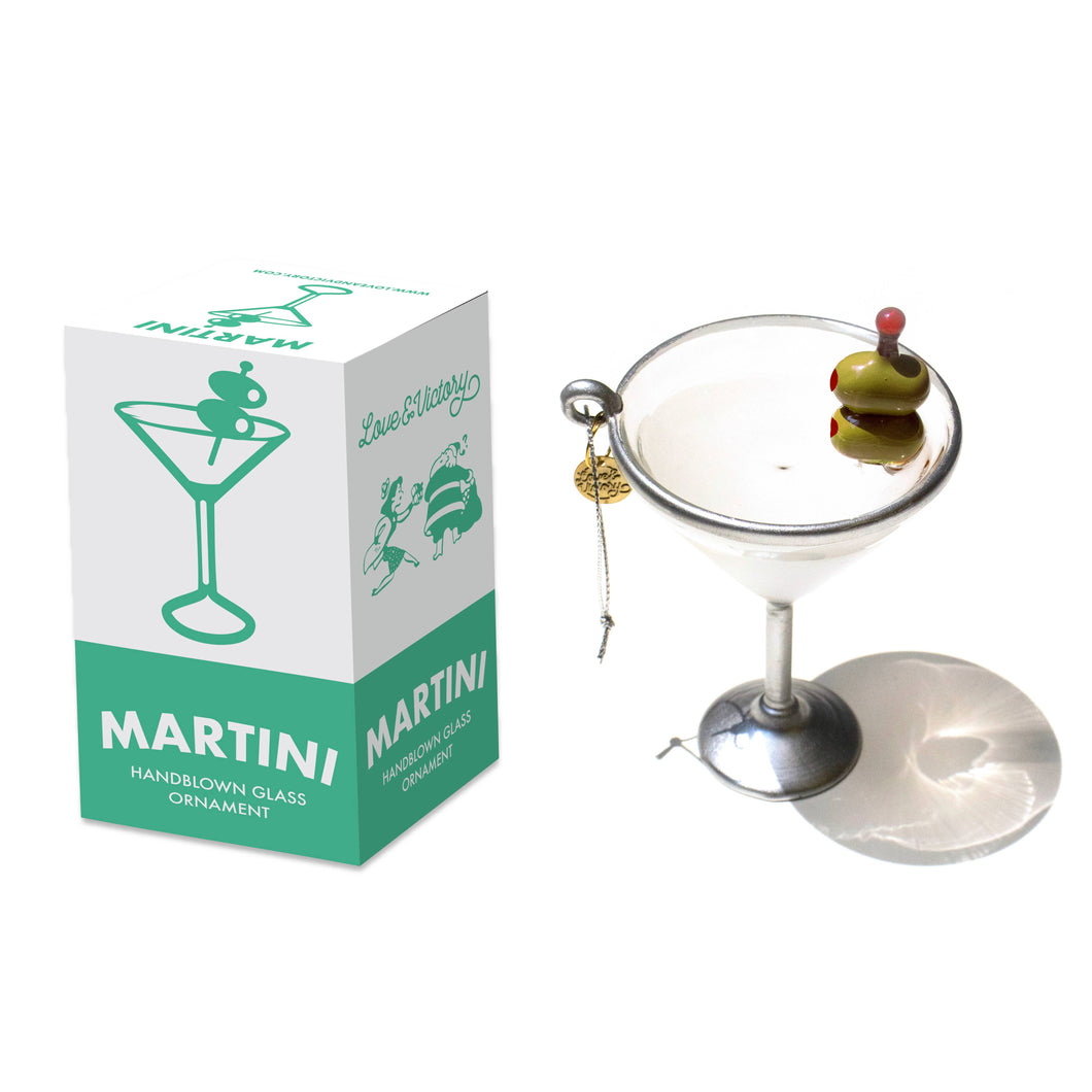 Love & Victory - Martini Cocktail Christmas Ornament