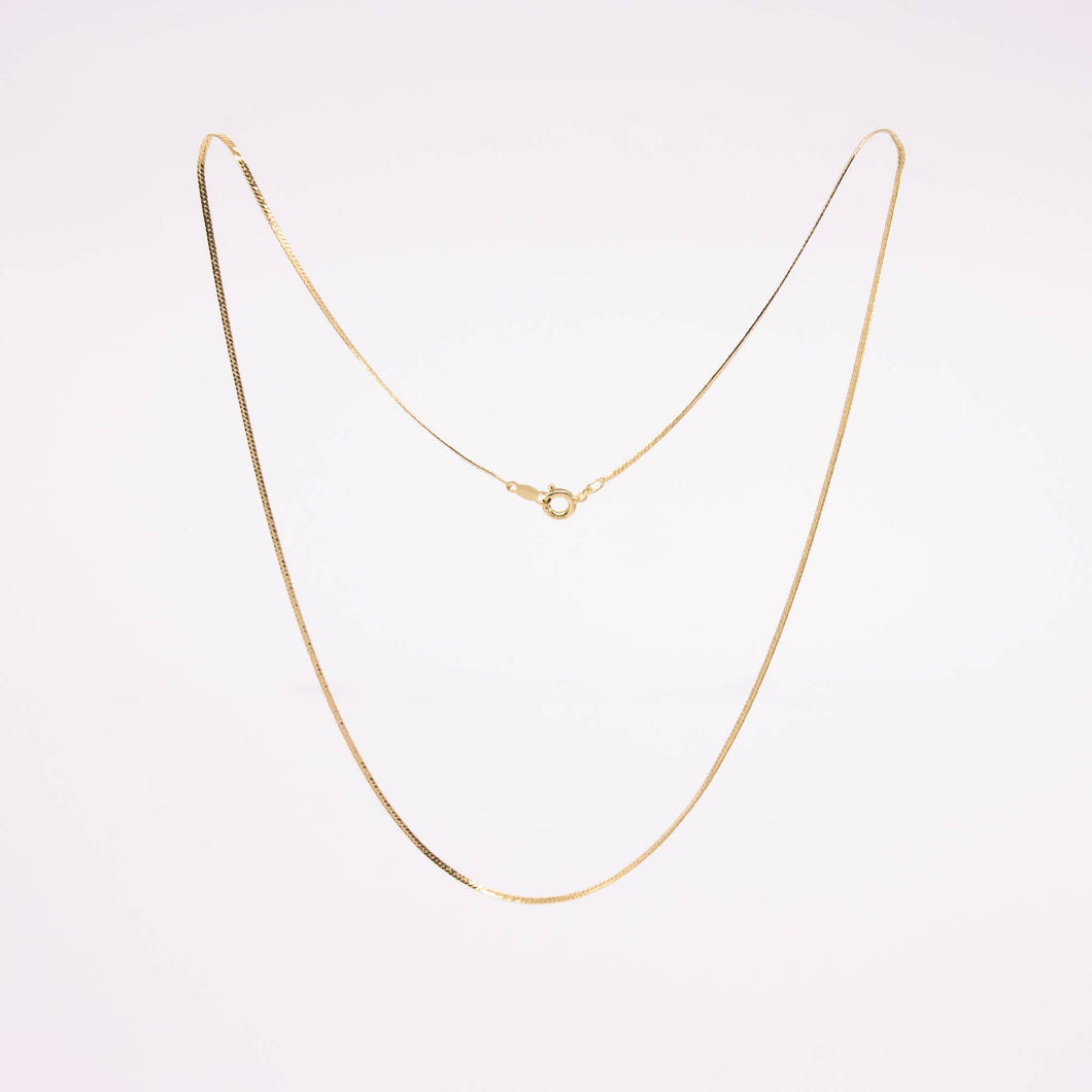 Tumbleweed - Herringbone Gold Fill Chain Necklace