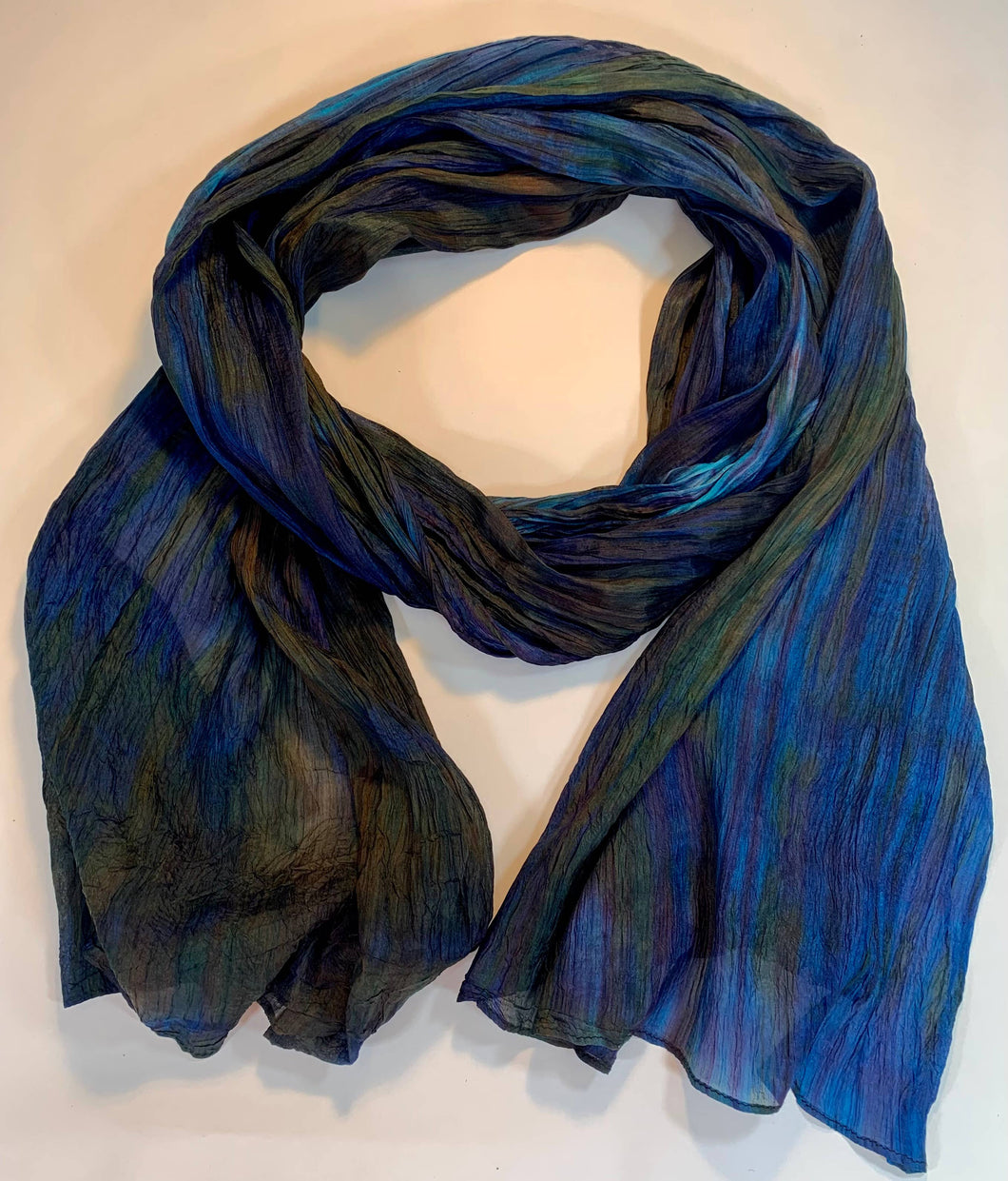 WATERCOLOR SILK SCARF SC1000 #395 NIGHT SKY