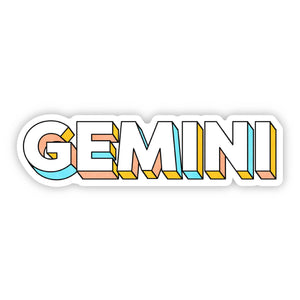 Big Moods - Gemini Lettering Zodiac Sticker