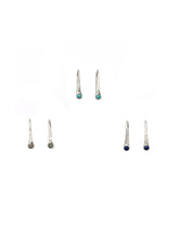 Load image into Gallery viewer, Turquoise pushpin earrings
