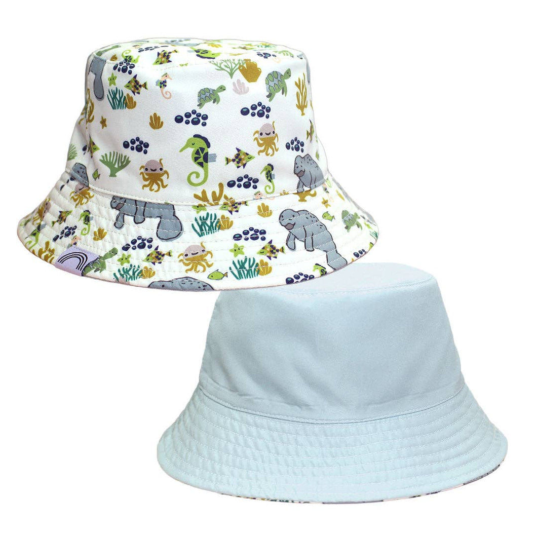 Emerson and Friends - Manatee Reversible Bucket Hat: Baby